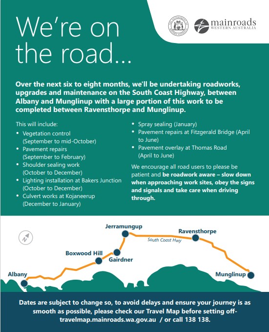 Main Roads Wa Travel Map Road Closures » Fitzgerald Coast