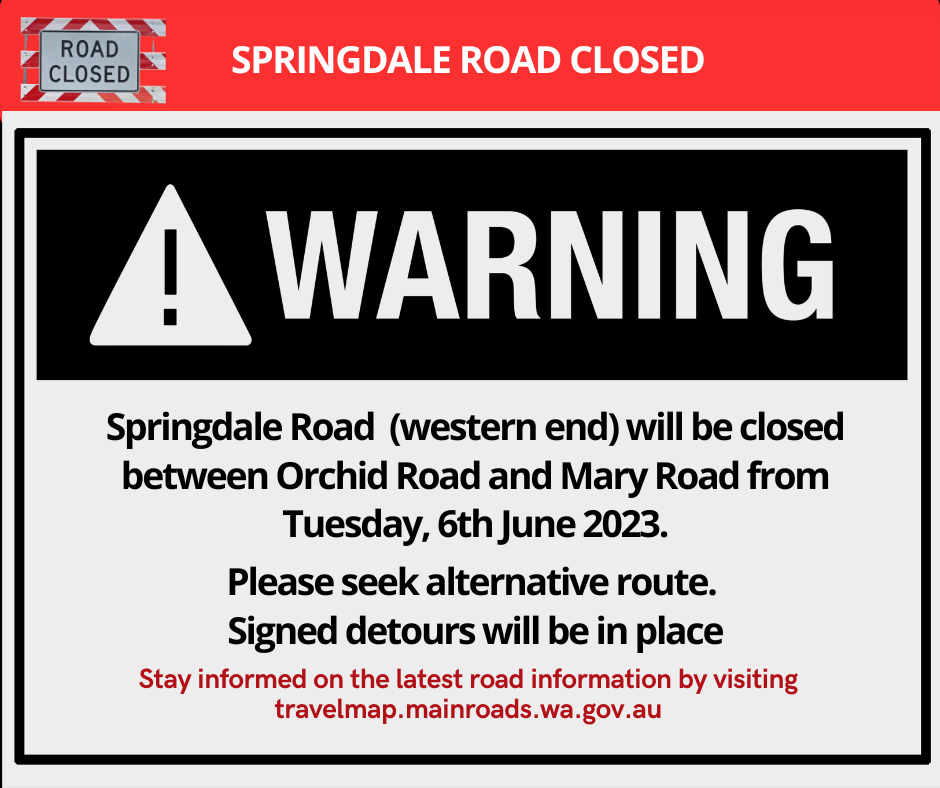 Springdale Road Closure for New Bridge from 6 June 2023
